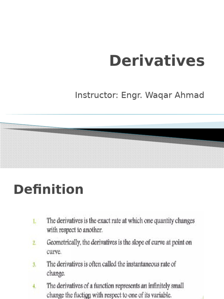 Derivatives | PDF