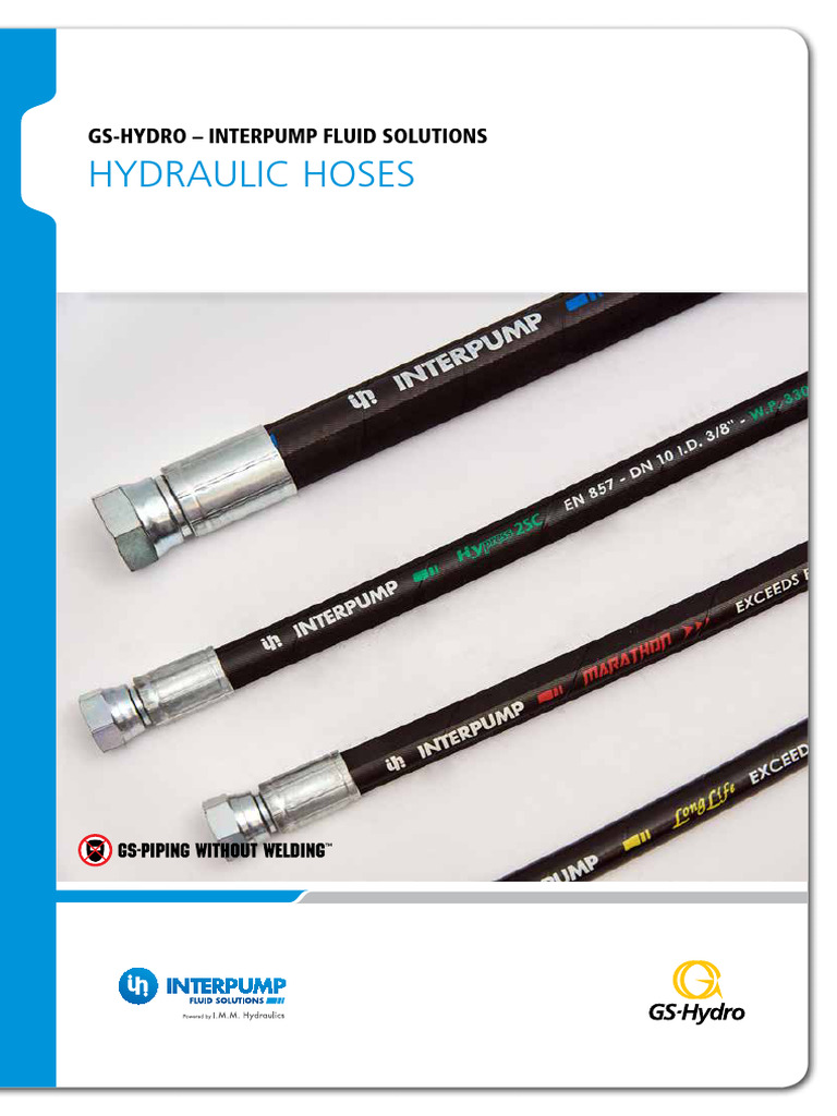 Interpump Hydraulic Hoses Catalog | PDF | Extrusion | Lubricant