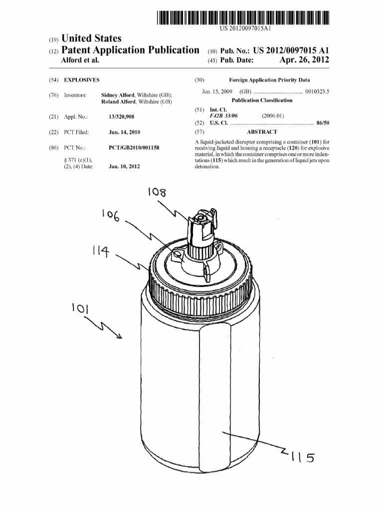 Liquid-Jacketed Explosive Disrupter | PDF | Gun Barrel | Gun