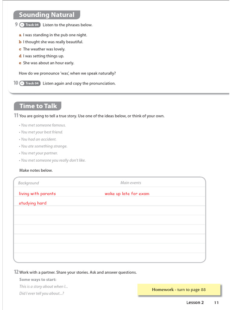 11-12 Time To Talk Low-Intermediate b1 SB | PDF