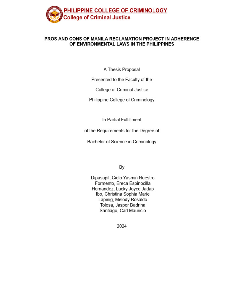 Manila Reclamation Project Pros and Cons | PDF | Environmental Impact ...
