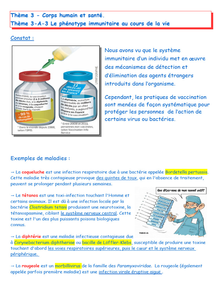 Vaccination et mémoire immunitaire | PDF | Vaccins | Vaccination