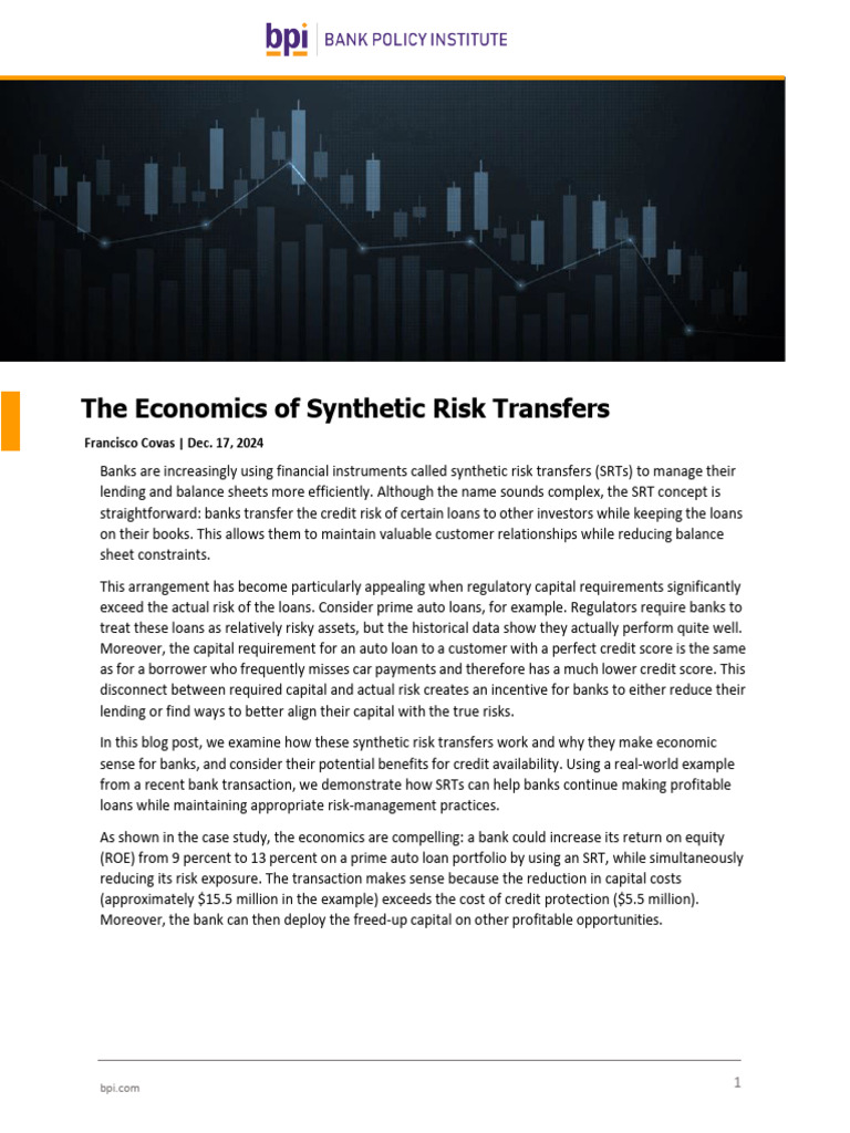 Understanding Synthetic Risk Transfers | PDF | Banks | Loans