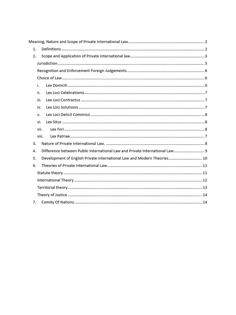 Understanding Private International Law | PDF | Choice Of Law | Comity