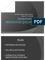 Combaterea Demotivatiei Scolare