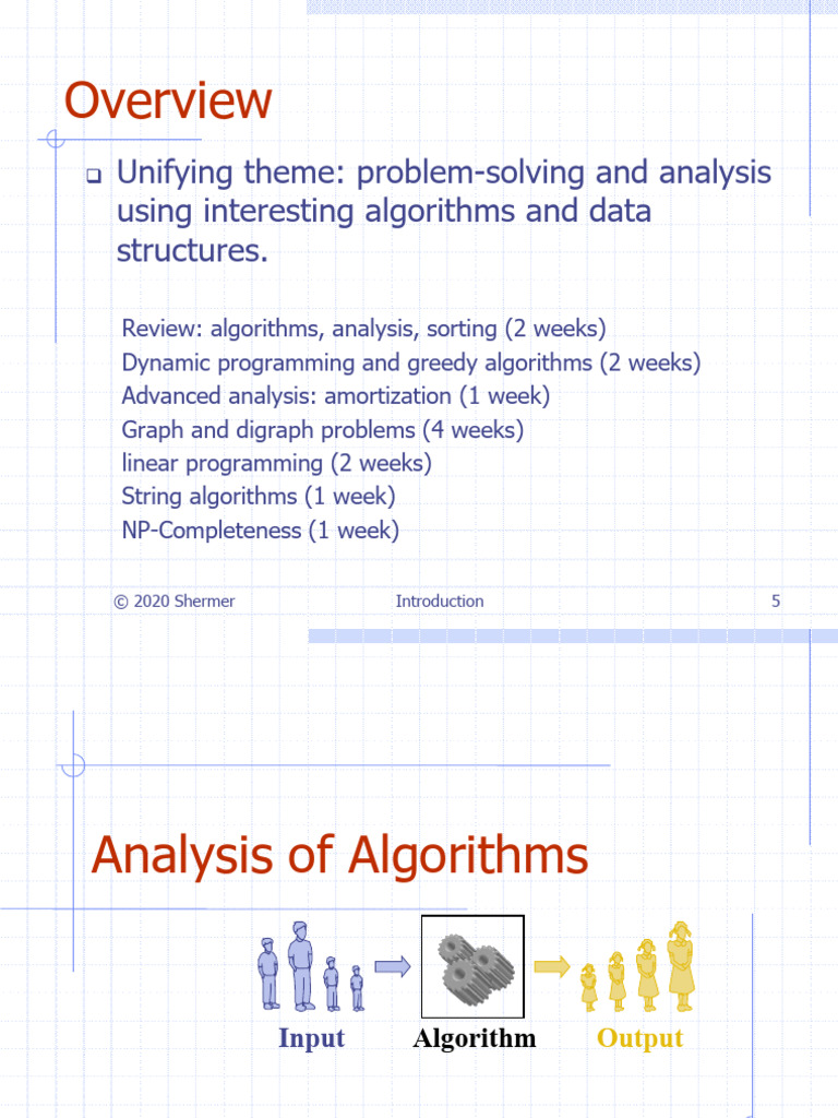 01 - Introduction and Analysis | PDF | Time Complexity | Algorithms