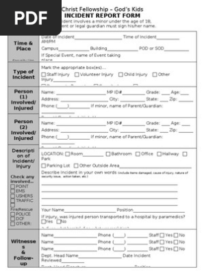 Incident Report