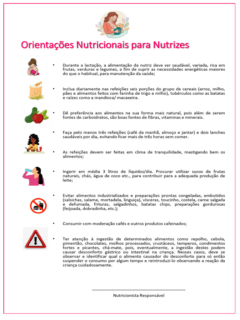 Orientações Nutrizes Ok | PDF