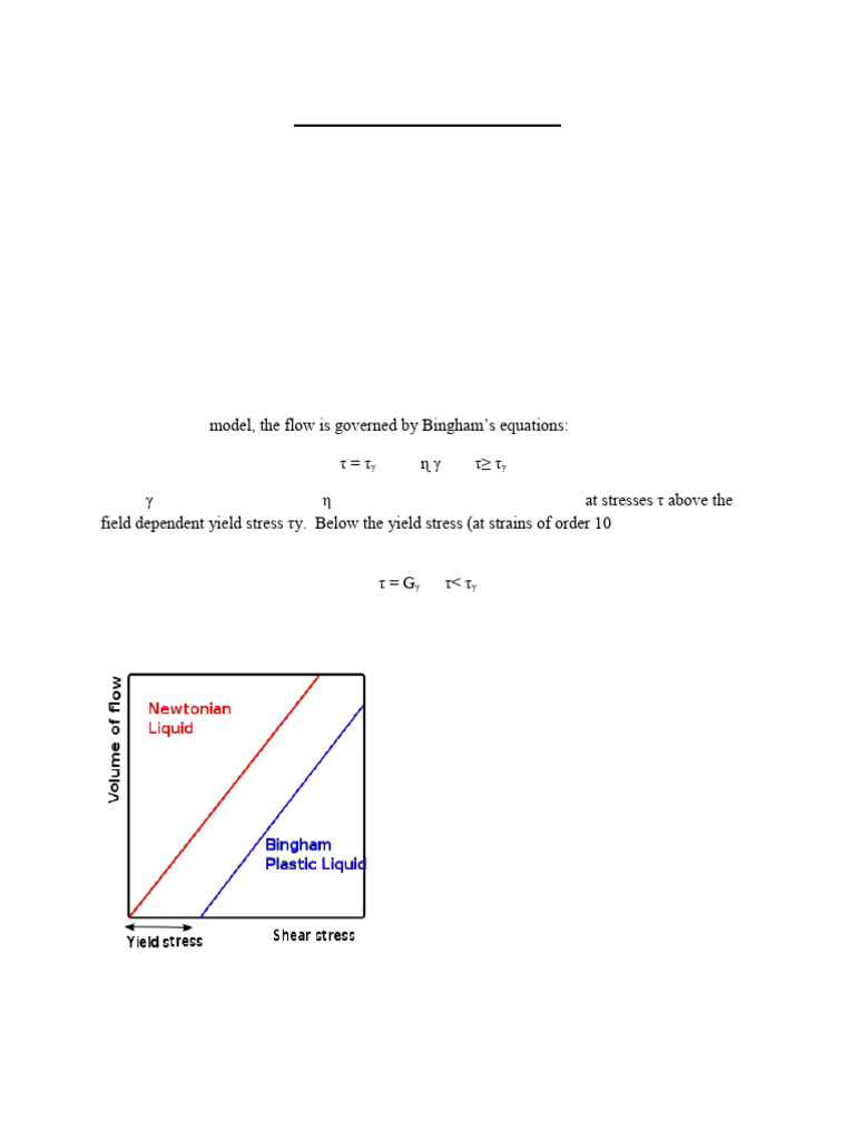 Bingham Plastic Model | PDF | Viscosity | Yield (Engineering)