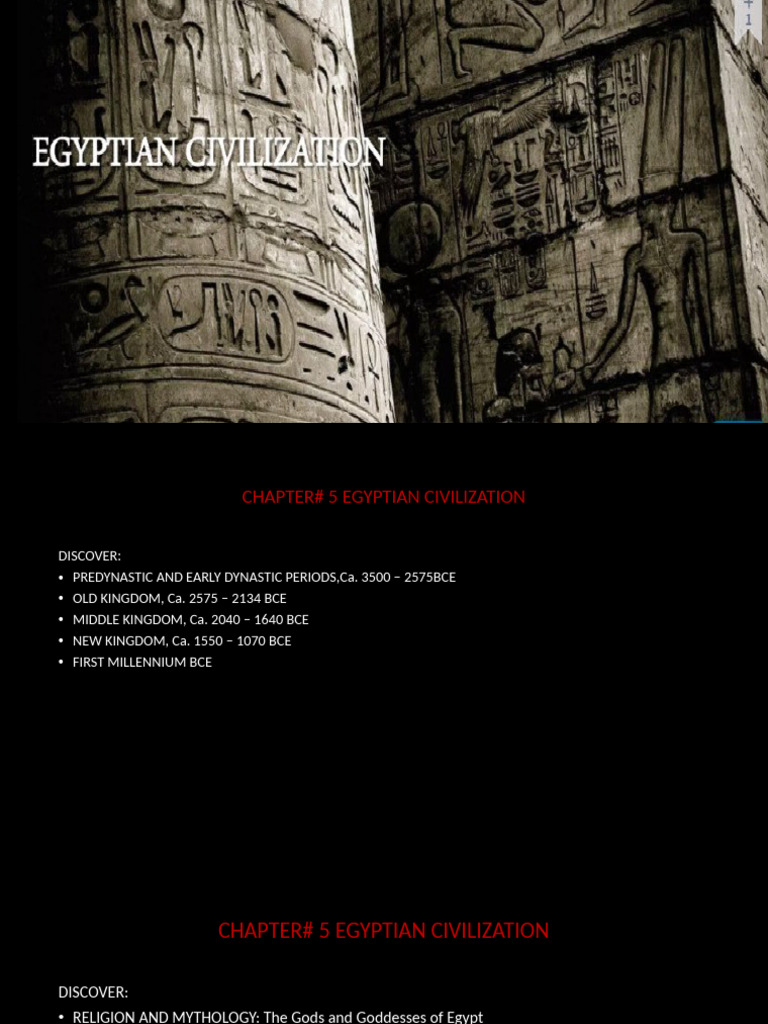 Overview of Egyptian Civilization | PDF | Ancient Egypt | Akhenaten