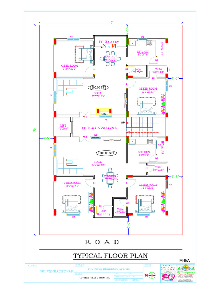 Floor Plan for Proposed Residence | PDF