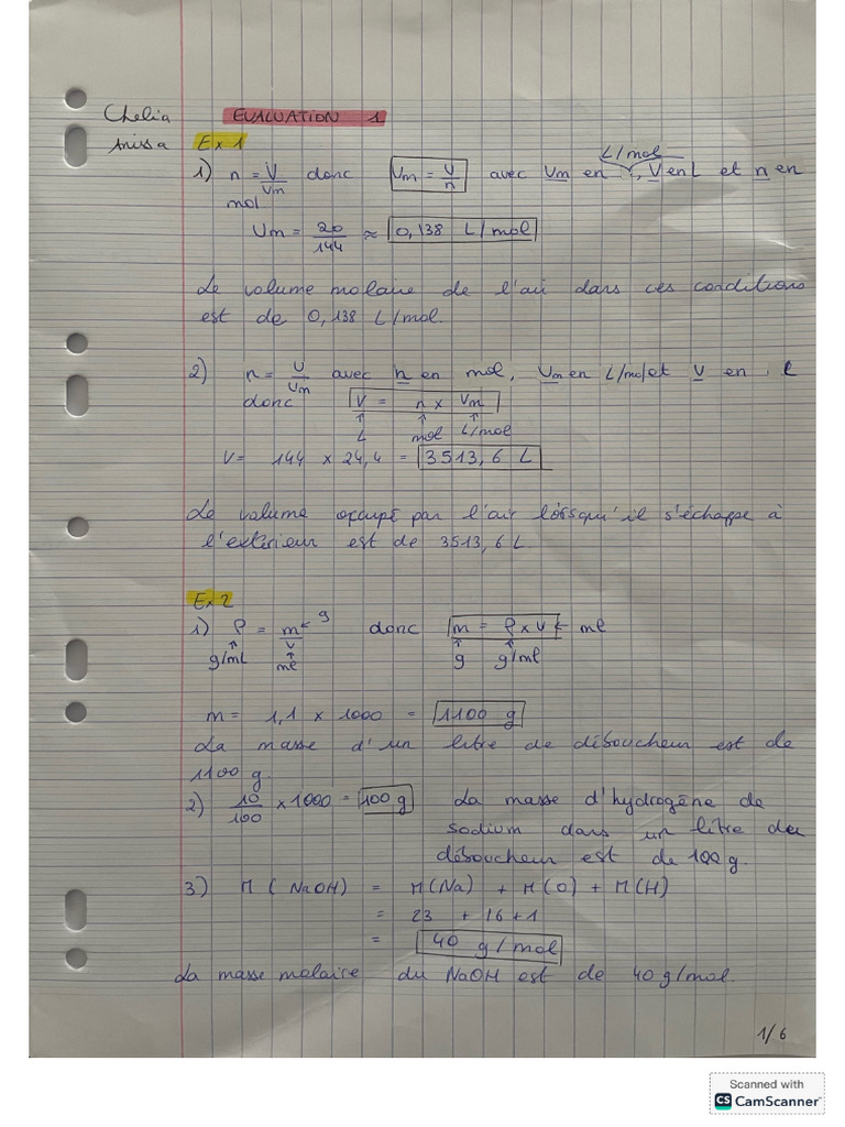 DS 1 Corrigé - Anissa Chelia | PDF