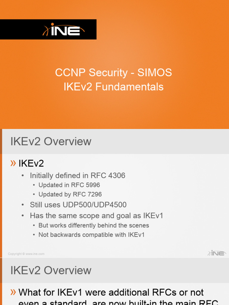 SIMOS 3001 IKEv2 Fundamentals v001 | PDF | Internet Architecture ...
