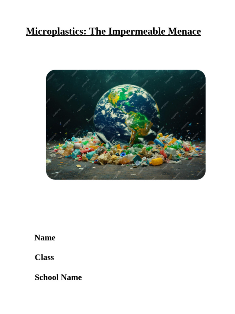 Microplastics: Environmental Impact and Solutions | PDF | Plastic ...