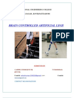 Brain Controlled Artificial Legs: National Engineering College K.R.NAGAR, KOVILPATTI-628 503