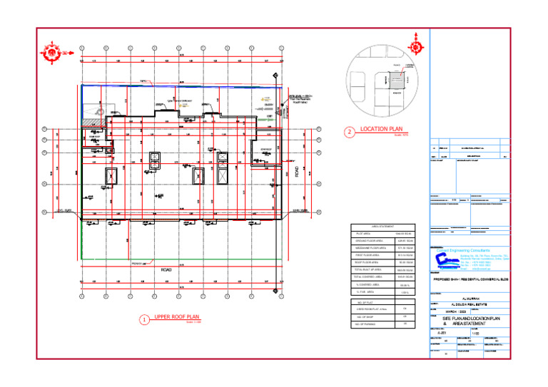 Proposed G+M+1 Residential Building Plan | PDF