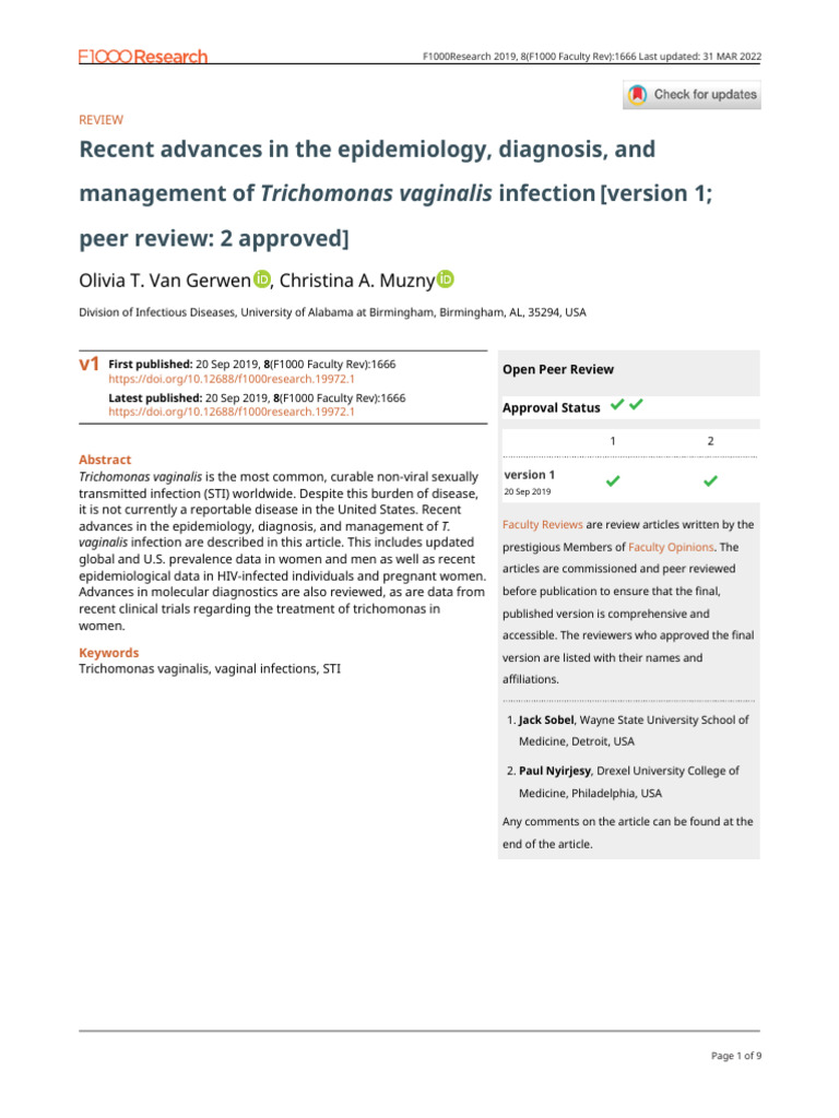 Recent Advances in The Epidemiology, Diagnosis, and Management of ...
