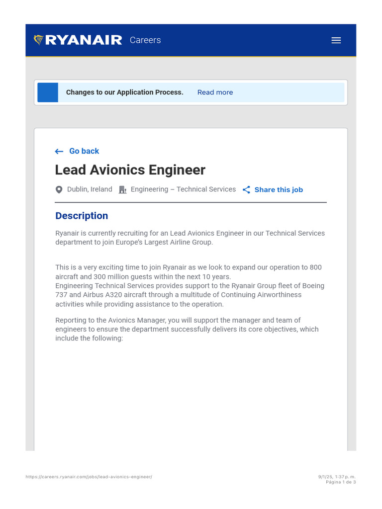 Lead Avionics Engineer - Careers | PDF | Aviation