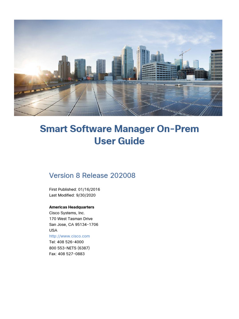 Cisco Smart Software Manager On-Prem Guide | PDF | World Wide Web ...