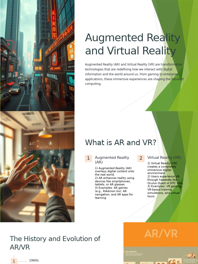 Augmented Reality and Virtual Reality 2 | PDF | Virtual Reality ...