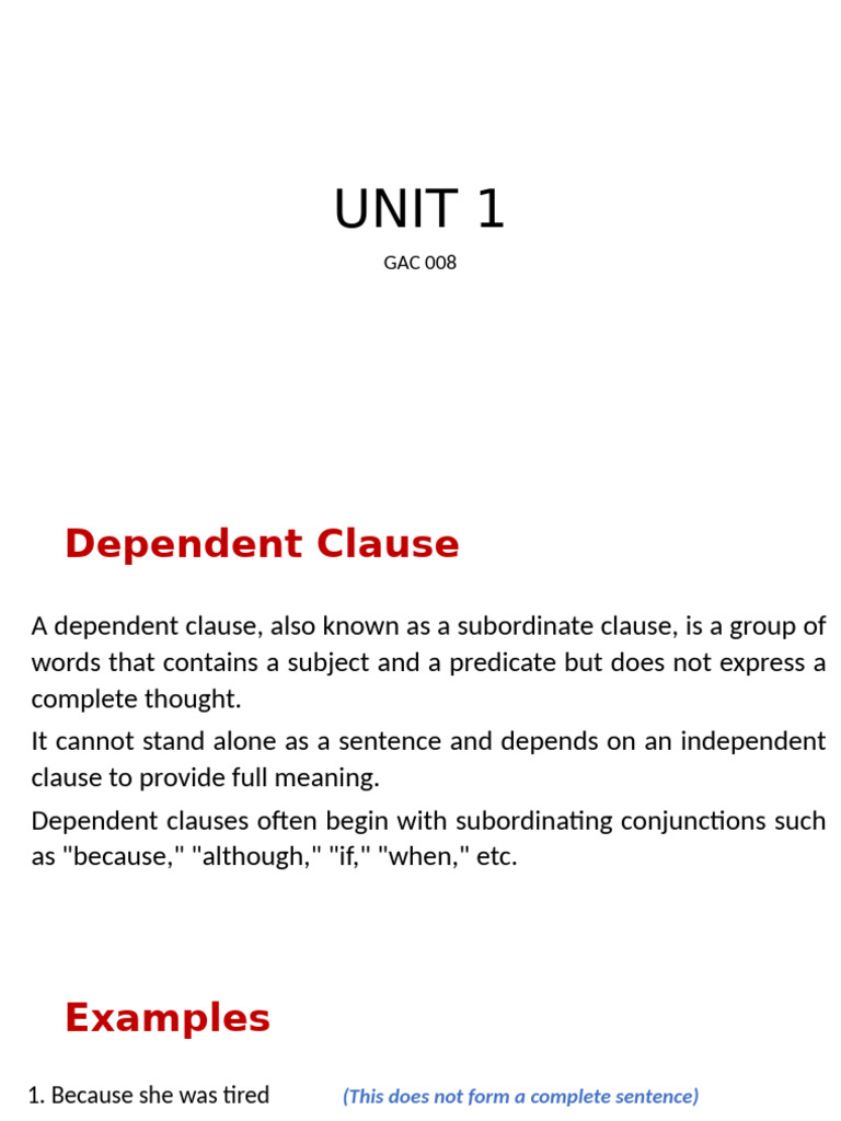 Understanding Clauses and Conjunctions | PDF | Clause | Linguistic Typology
