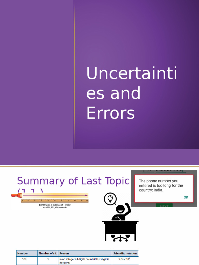 Chapter 1.2. Uncertainties and Errors | PDF | Observational Error ...