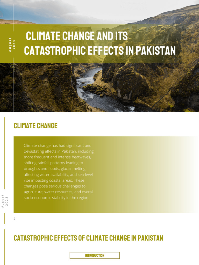 Climate Change's Impact on Pakistan | PDF | Climate Change | Climate