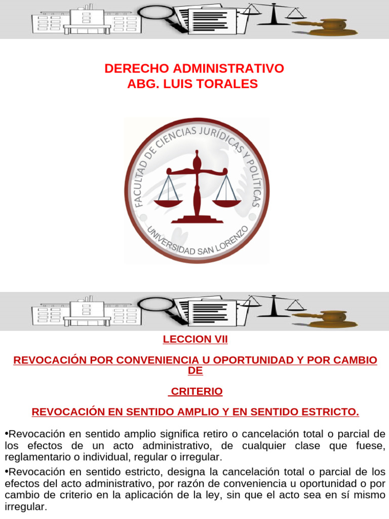 Revocación de Actos Administrativos: Claves | PDF | Policía ...