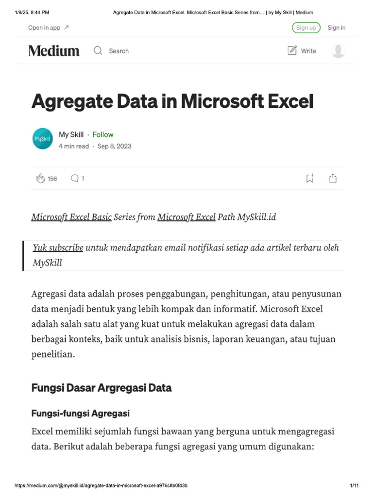 2.1.7 Agregate Data | PDF
