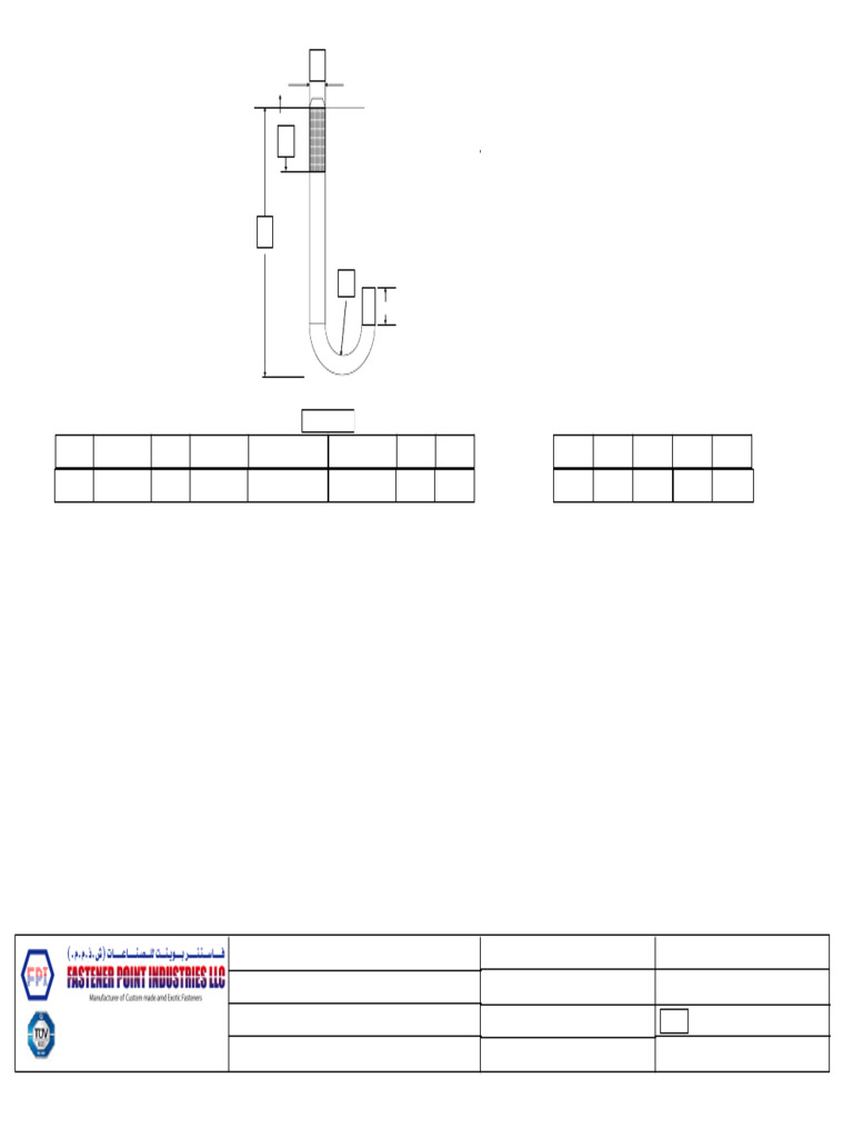 J Type Anchor Production Drawing | PDF