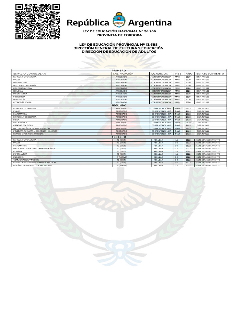 Certificación de Título de Bachiller | PDF | Science