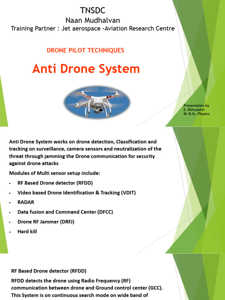 Presentation1 (1) | PDF | Radar | Unmanned Aerial Vehicle