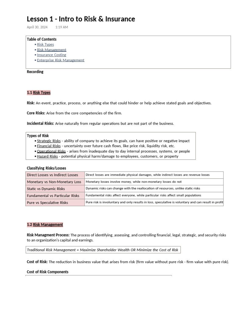 Understanding Risk Management Essentials | PDF | Risk | Risk Management