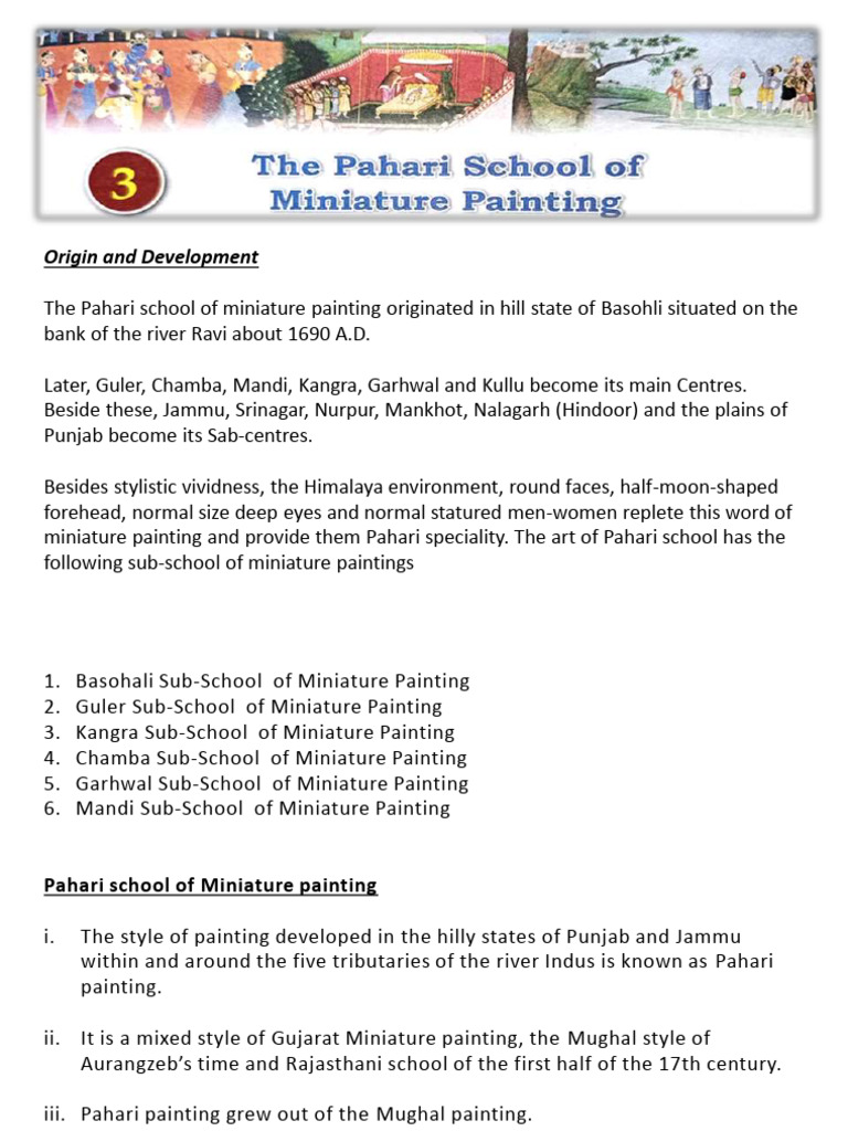 Mid Term Notes For Students | PDF | Mughal Empire | Paintings