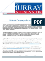 District Campaign Internship