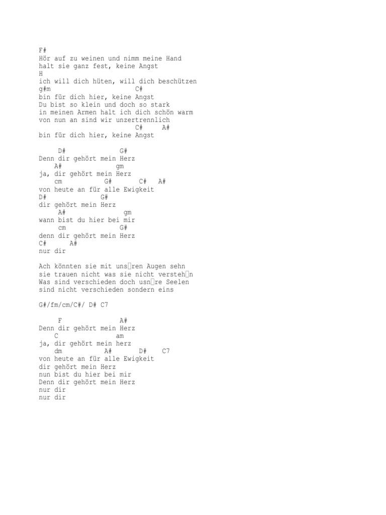 Phil Collins Dir Gehört Mein Herz Text