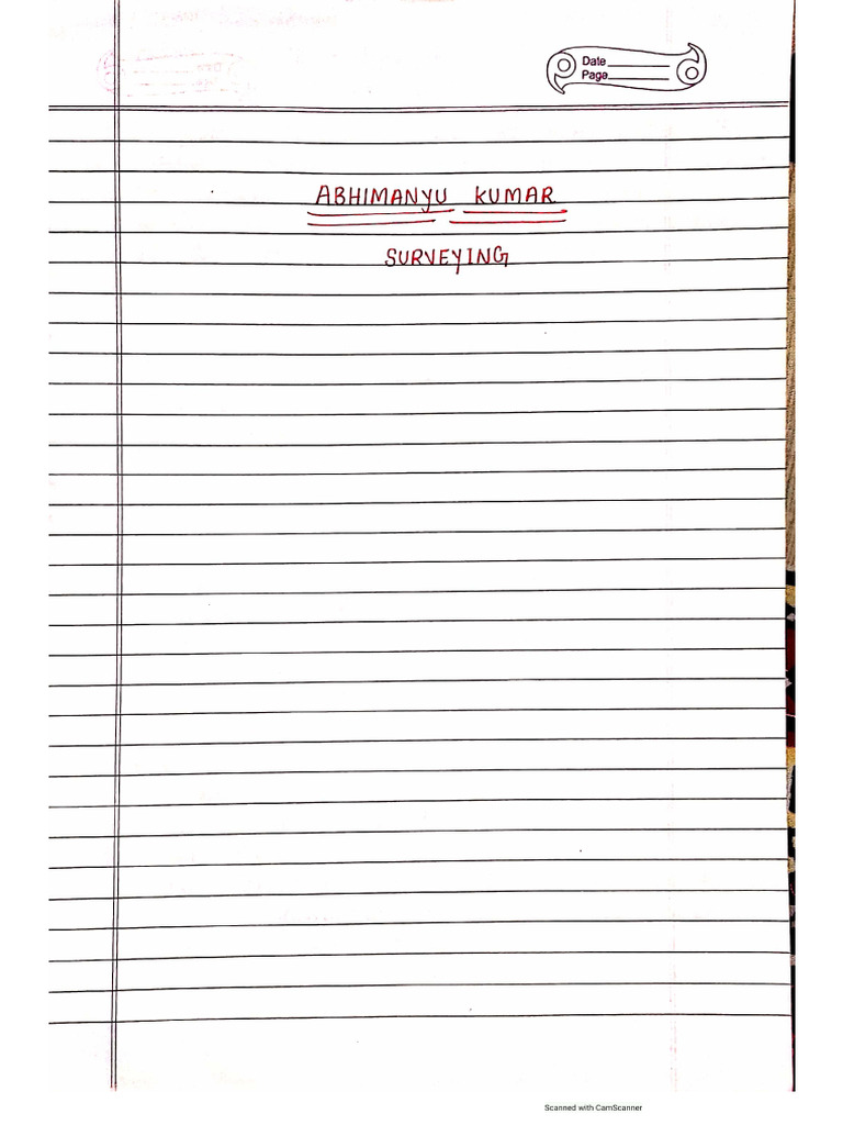 SURVEY Complete Notes by Adtya Sir | PDF