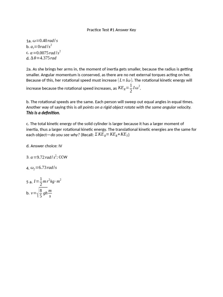 Spring+Practice+Test+%231+Answer+Key | PDF
