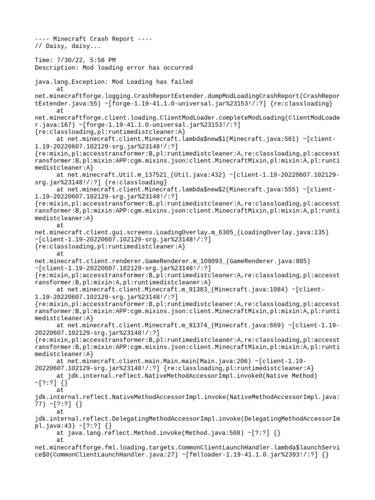 Crash 2022 07 30 - 17.58.06 FML | PDF | Central Processing Unit | Computing