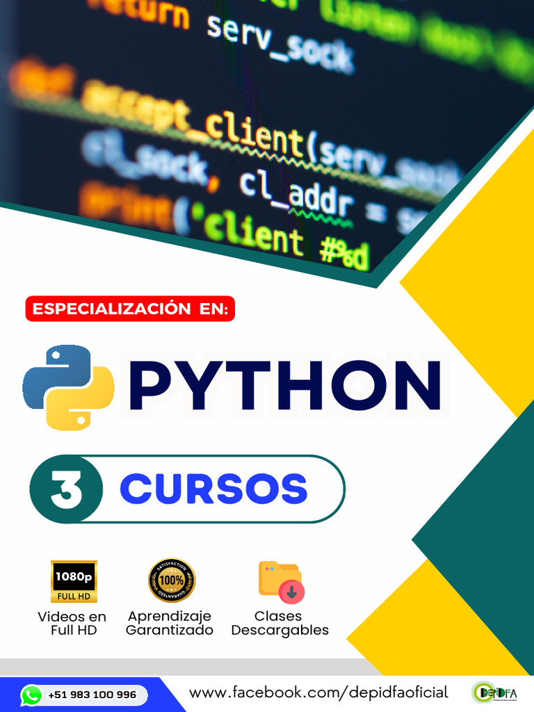 Cursos de Python: Aprende y Domina | PDF | Python (lenguaje de ...