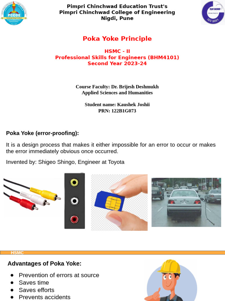 Understanding Poka Yoke Principles | PDF