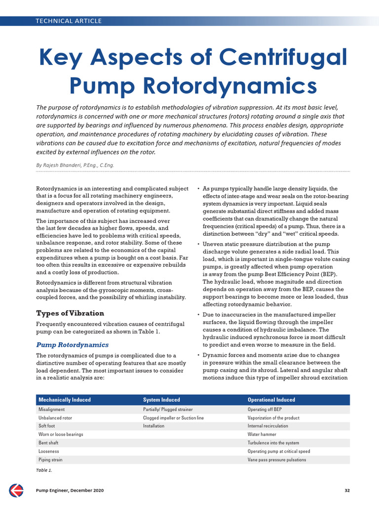 Key Aspects of Centrifugal PumP Important | PDF | Pump | Mechanical ...
