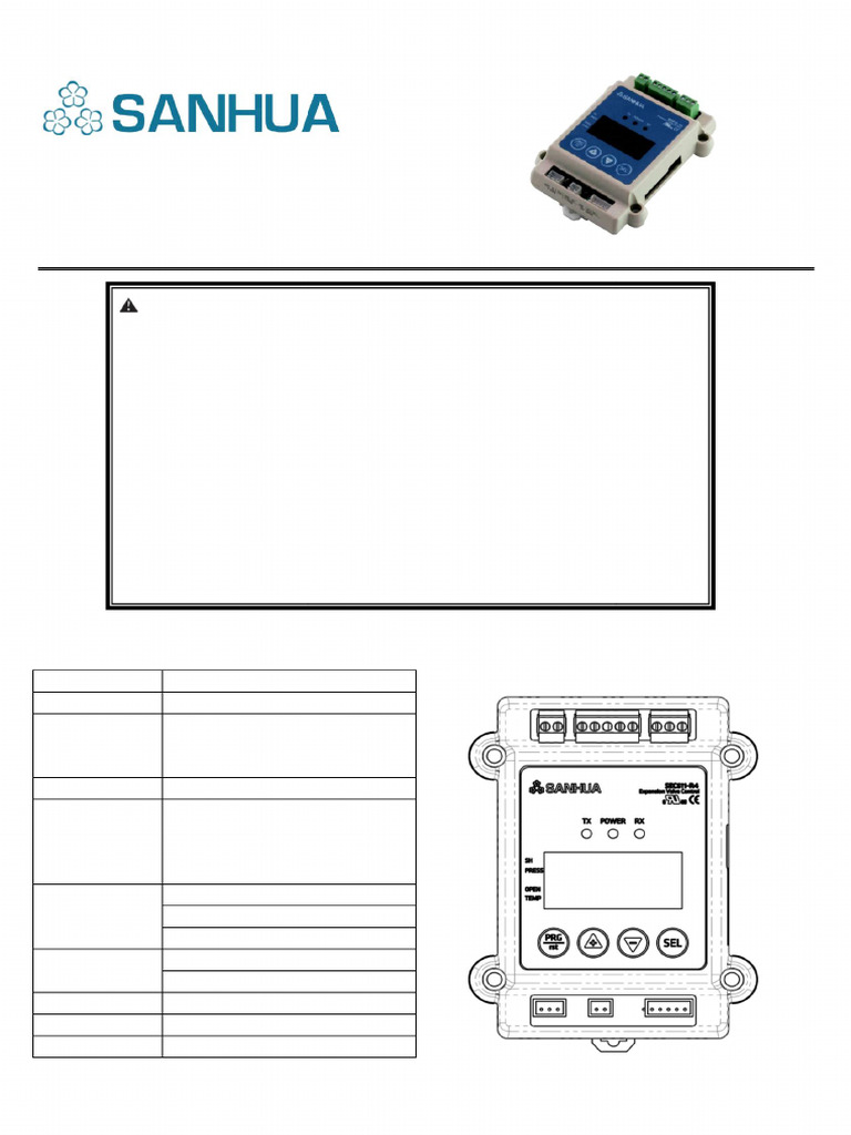 Electronic Expansion Valve Controller Guide | PDF | Switch | Vacuum Tube