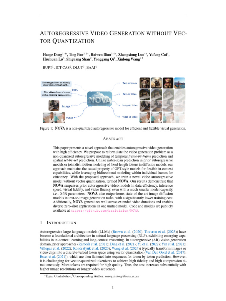 AUTOREGRESSIVE VIDEO GENERATION | PDF | Video
