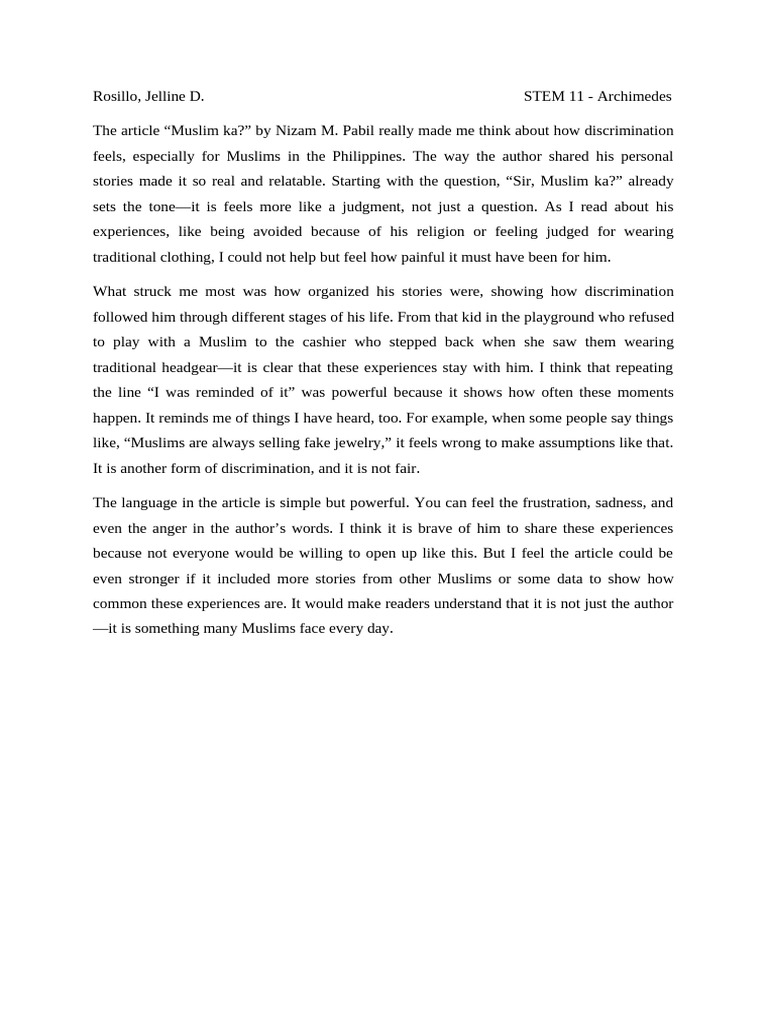 Critique Paper | PDF