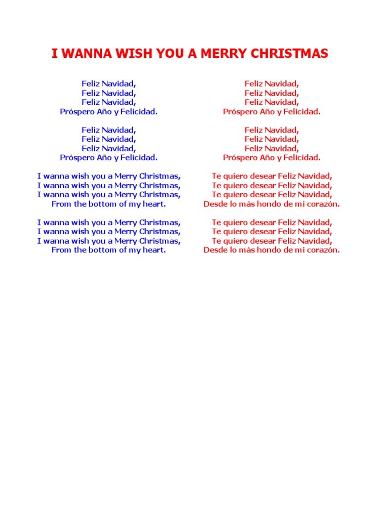 I Wanna Wish You a Merry Christmas