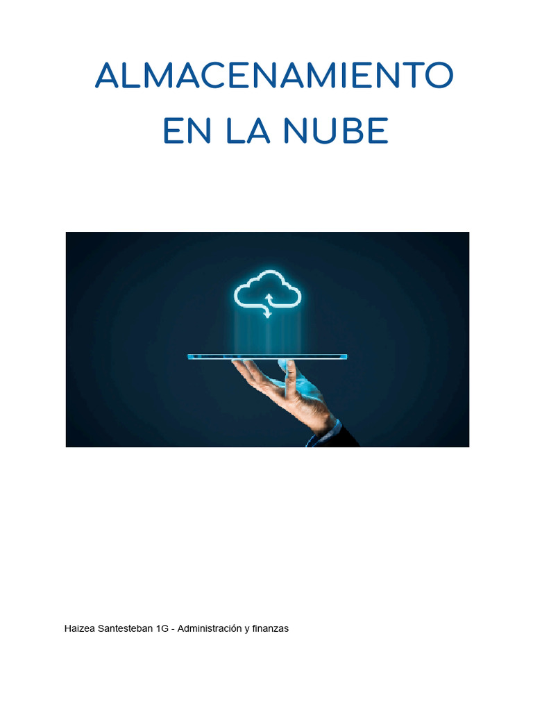 Guía de Almacenamiento en la Nube | PDF | Computación en la nube | Software