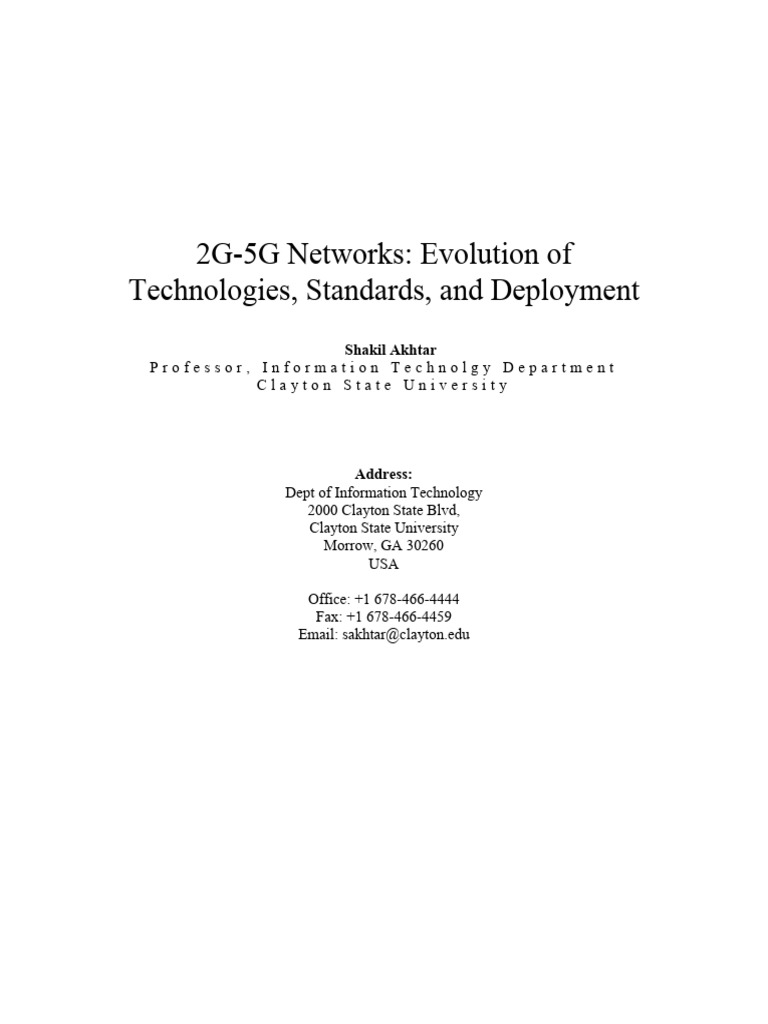 2G to 5G Network Evolution Overview | PDF | Computer Network | Cellular ...