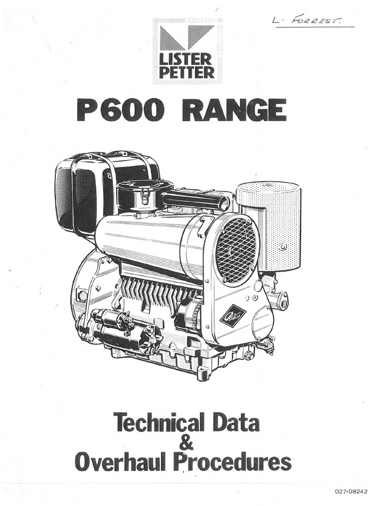 P600 Workshop Manual | PDF