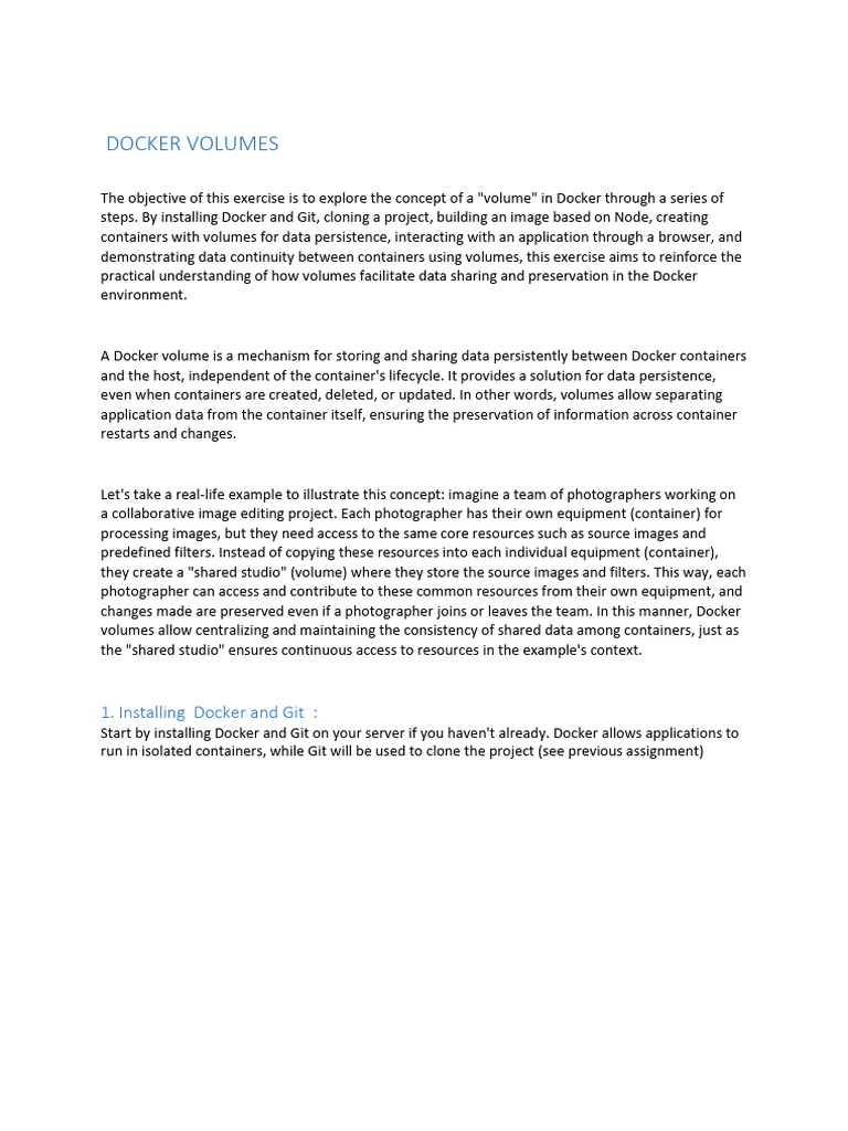 DOCKER VOLUMES1 Eng | PDF | Information Technology Management | System ...